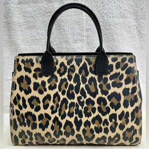 Kate Spade Dunne Lane Leopard print Leather Satchel